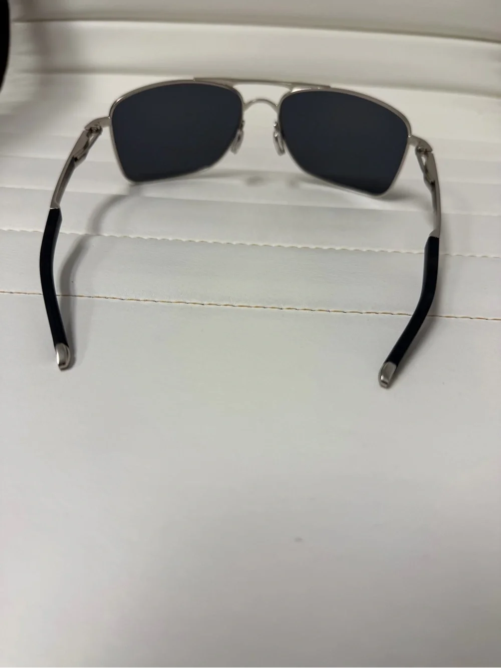 Oakley Gauge 8 OO4124 Chrome Frame Galaxy Chrome Polarized Sunglasses/*